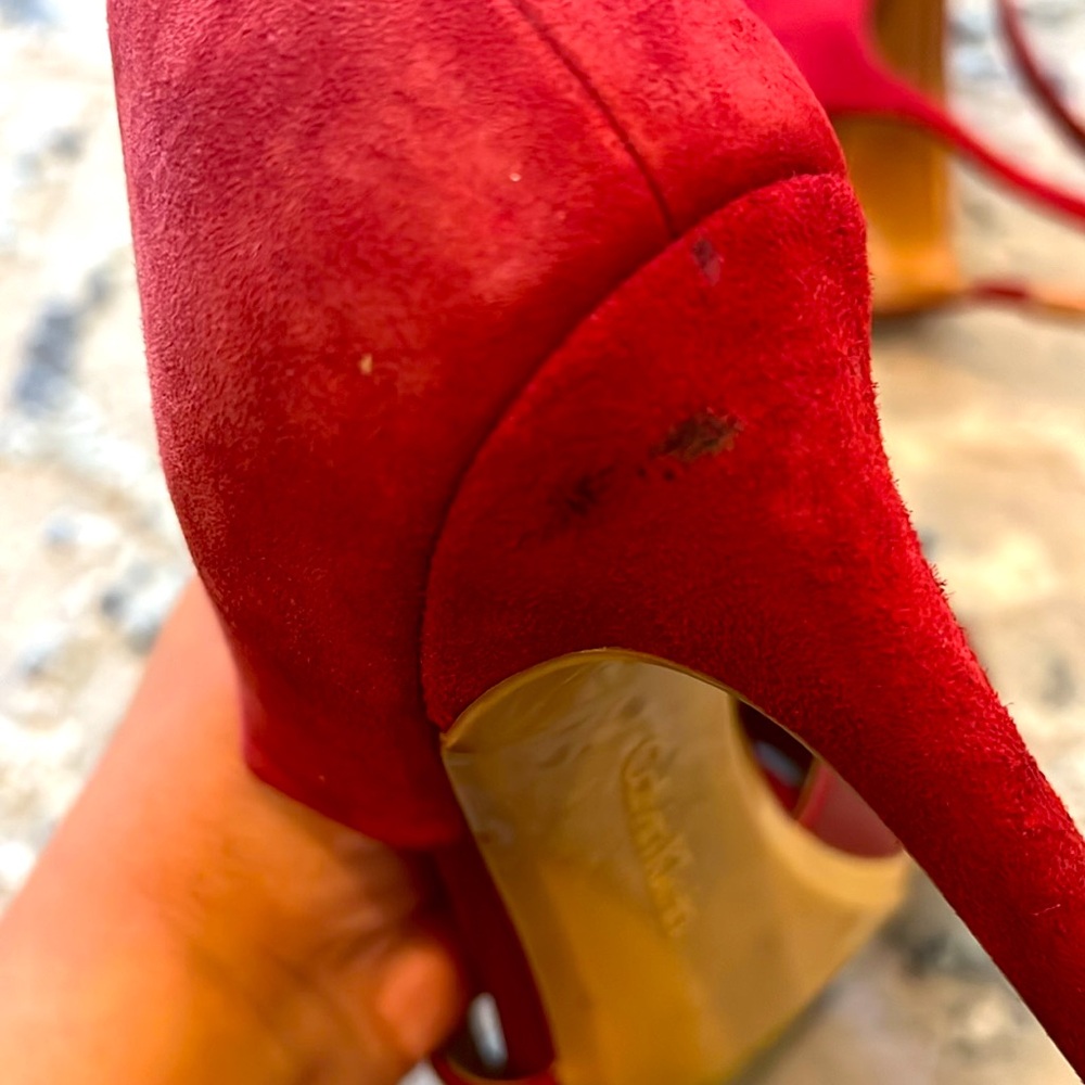 Calvin Klien deep red sexy heel size 8 - Picture 5 of 5